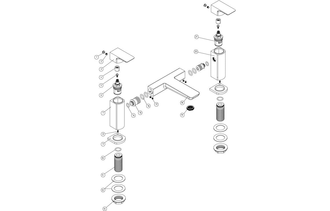 Antonio Brushed Brass Bath Filler Mixer Tap - bathandtile