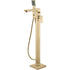 antonio brushed brass freestanding bath mixer tap with shower kit, Alessio, Brushed Brass Bath Taps, Free Standing Bath Taps, Taps, 2