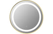 arezzo 600mm round front lit led mirror brushed brass, Alessio, Illuminated Bathroom Mirror, Mirrors, Round Mirrors, 2