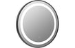 arezzo 600mm round front lit led mirror matt black, Alessio, Illuminated Bathroom Mirror, Mirrors, Round Mirrors, 2