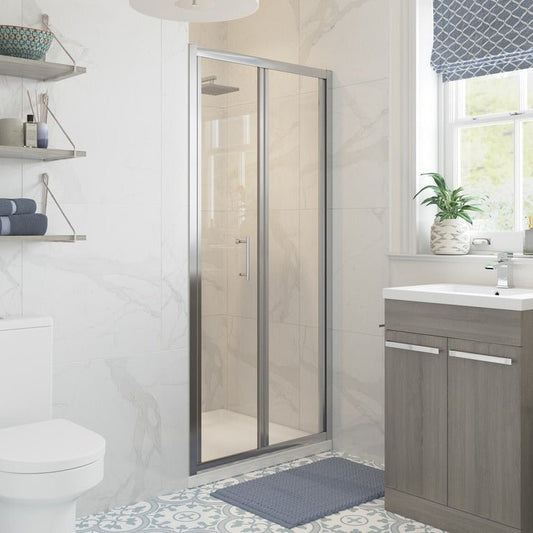 aria 700mm bi fold shower door, Alessio, chrome, Bifold Shower Doors, Shower Doors, Shower Enclosures, 1