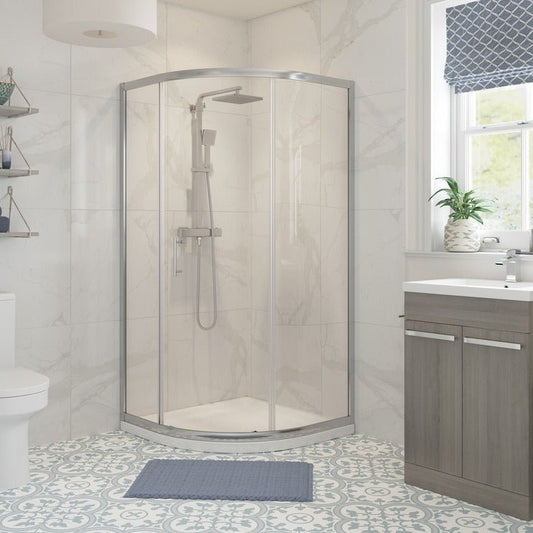aria 800mm 1 door quadrant shower enclosure, Alessio, chrome, Quadrant Shower Enclosures, Shower Enclosures, 1