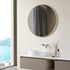 arto 500mm round mirror brushed brass, Alessio, Mirrors, Round Mirrors, Standard Bathroom Mirrors, 1
