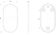 arto 800x400mm oblong mirror brushed brass, Alessio, Mirrors, Standard Bathroom Mirrors, 4