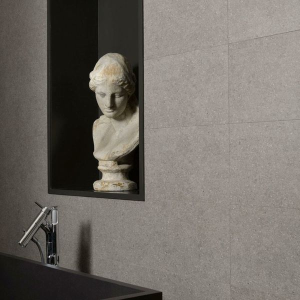 Balance Tiles in grey matte, sized 300x600mm, are perfect ceramic wall tiles that add a sleek and modern touch with their elegant grey finish.