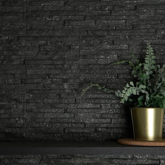 behobia black tiles 170x520mm, Decor Tiles, Porcelain Tiles, Wall Tiles, Black Tiles, 1