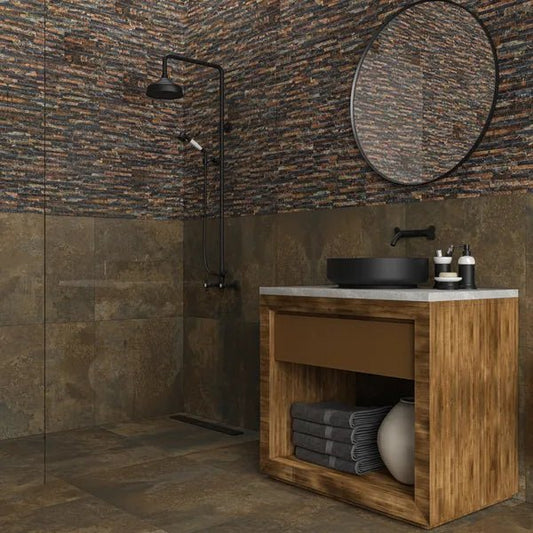 behobia magma tiles 170x520mm, Decor Tiles, Porcelain Tiles, Wall Tiles, Brown Tiles, 1
