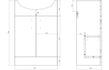 Benito 550mm Basin Vanity Unit & Toilet Pack - bathandtile