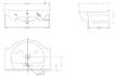 benito 650mm basin unit basin white gloss, Alessio, Sink Vanity Unit, Basin Unit, 4