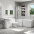 Benito Complete Shower Bath Suite 1060mm Unit - Left Hand Bath - bathandtile