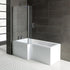 Benito Complete Shower Bath Suite 1060mm Unit - Left Hand Bath - bathandtile