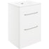 bianca 610mm 2 drawer floor unit basin white gloss, Alessio, Sink Vanity Unit, Basin Unit, 1
