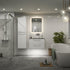bianca 610mm 2 drawer wall unit basin white gloss, Alessio, Wall Hung Vanity Unit, 4