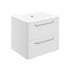 bianca 610mm 2 drawer wall unit basin white gloss, Alessio, Wall Hung Vanity Unit, 1