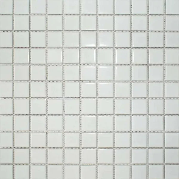Pixel White Square Gloss 300x300 (Price Per sheet) Tiles