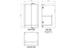 calvino 500mm 2 door floor standing basin unit matt sage green, Alessio, Sink Vanity Unit, Basin Unit, 7
