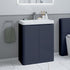 calvino 600mm 2 door floor standing basin unit matt indigo, Alessio, Sink Vanity Unit, Basin Unit, 1