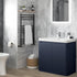 calvino 800mm 2 door floor standing basin unit matt indigo, Alessio, Sink Vanity Unit, Basin Unit, 2