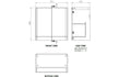 calvino 800mm 2 door floor standing basin unit matt indigo, Alessio, Sink Vanity Unit, Basin Unit, 6