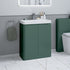 calvino 800mm 2 door floor standing basin unit matt sage green, Alessio, Sink Vanity Unit, Basin Unit, 1