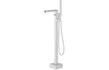 Calvino Freestanding Bath Suite - 600mm White Gloss Basin Unit - bathandtile
