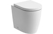 Calvino Freestanding Bath Suite - 600mm White Gloss Basin Unit - bathandtile