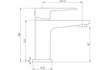 carlo chrome basin mixer tap waste, Alessio, Chrome Basin Taps, Taps, 5