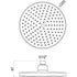 carlo round shower pack single outlet overhead shower, Alessio, Mixer Showers, Shower Valves, Showers, 6