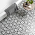 activ carnaby hexagon black tiles 330x285mm, Floor Tiles, Patterned Tiles, Porcelain Tiles, Wall Tiles, Black Tiles, 1