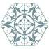 activ carnaby hexagon sky tiles 330x285mm, Floor Tiles, Patterned Tiles, Porcelain Tiles, Wall Tiles, Blue Tiles, 2