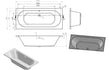 ceria round double ended bath 1800x800x550mm, Baths, Double Ended Baths, Straight Baths, Alessio, 4
