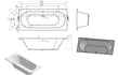 ceria round double ended supercast bath 1700x750x550mm, Baths, Double Ended Baths, Straight Baths, Alessio, 5