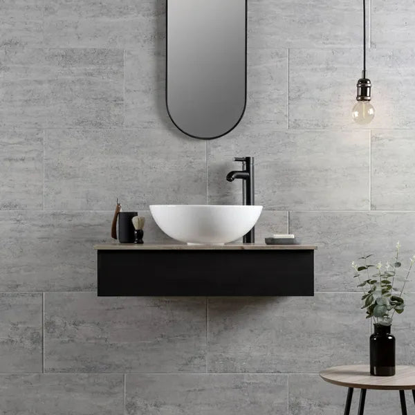 Atrium Marte Grafito tiles, 300x600mm, suitable for floors and walls, made of porcelain with a stylish grey finish.