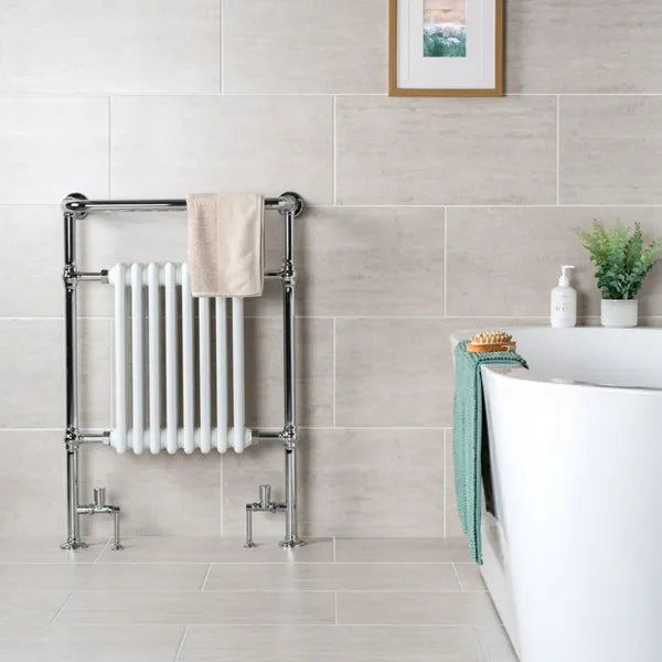 Atrium Marte Perla tiles, 300x600mm, suitable for floors and walls, made of porcelain, featuring a sleek white finish.