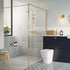 cool touch thermostatic bar mixer shower riser brushed brass, Alessio, Mixer Showers, Showers, 5