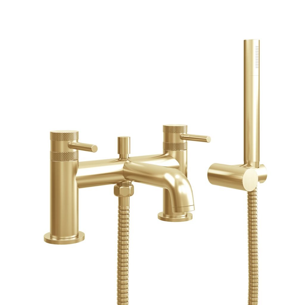 Core Bath Shower Mixer Tap Brushed Brass - bathandtile