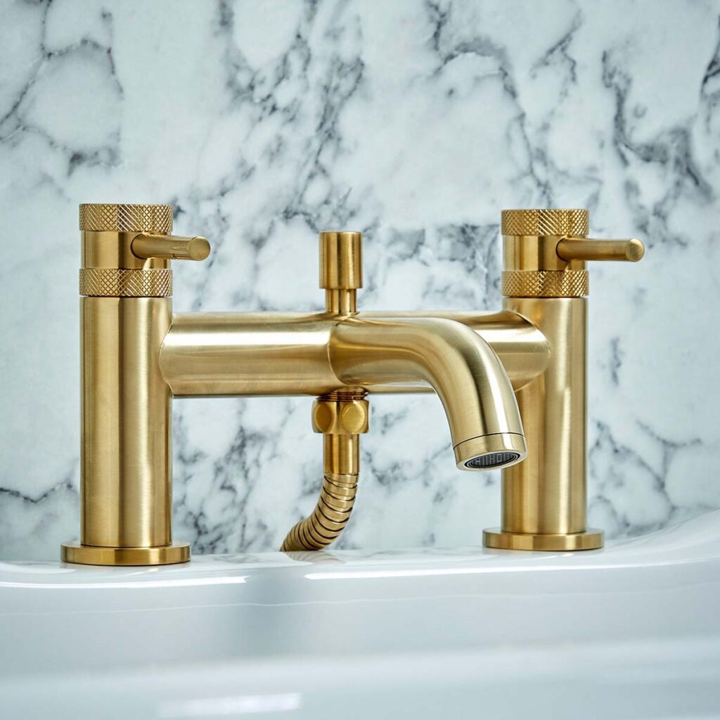 Core Bath Shower Mixer Tap Brushed Brass - bathandtile