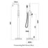 core freestanding bath shower mixer tap chrome, Scudo, Chrome Bath Taps, Free Standing Bath Taps, Taps, 8