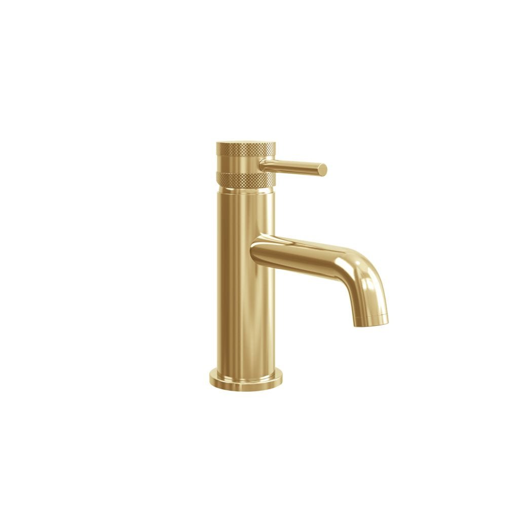 Core Mono Basin Mixer Tap Brushed Brass - bathandtile