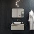dante 600mm 1 drawer wall hung basin unit with top latte, Alessio, Wall Hung Vanity Unit, 1
