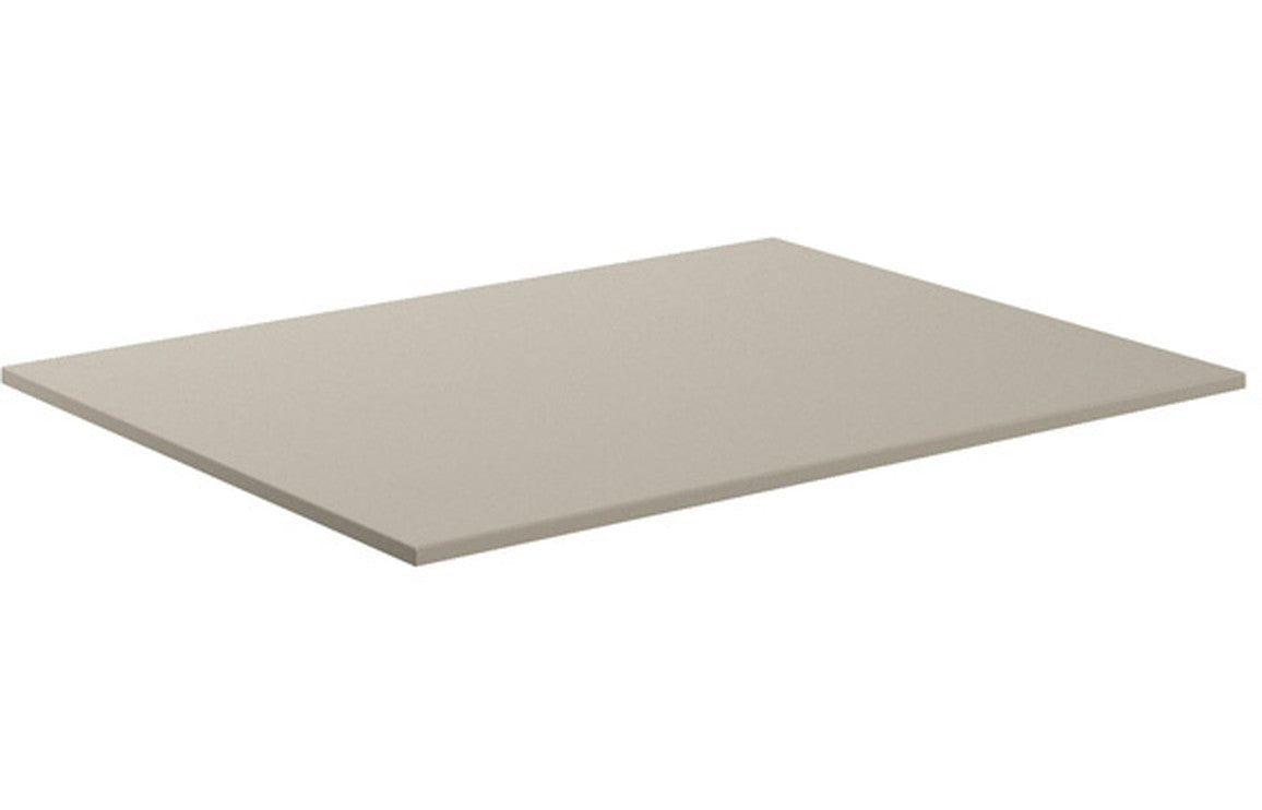 Dante 600mm 1 Drawer Wall Hung Basin Unit (With Top) - Latte - bathandtile