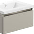dante 615mm 1 drawer wall hung basin unit inc basin latte, Alessio, Wall Hung Vanity Unit, 3