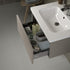 dante 815mm 1 drawer wall hung basin unit inc basin latte, Alessio, Wall Hung Vanity Unit, 4