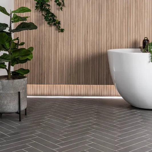 Detroit Dark Grey 72x295mm Tiles - bathandtile