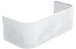donatello back to wall bath 1700x750x600mm bath panel, Baths, Double Ended Baths, Straight Baths, Alessio, 3