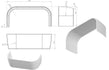 donatello back to wall bath 1700x750x600mm bath panel, Baths, Double Ended Baths, Straight Baths, Alessio, 2