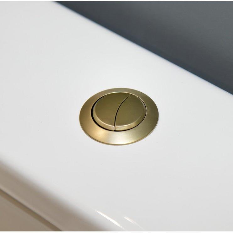 Dual Push Button Cover Brushed Brass - bathandtile