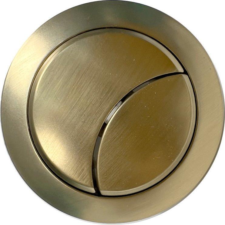 Dual Push Button Cover Brushed Brass - bathandtile