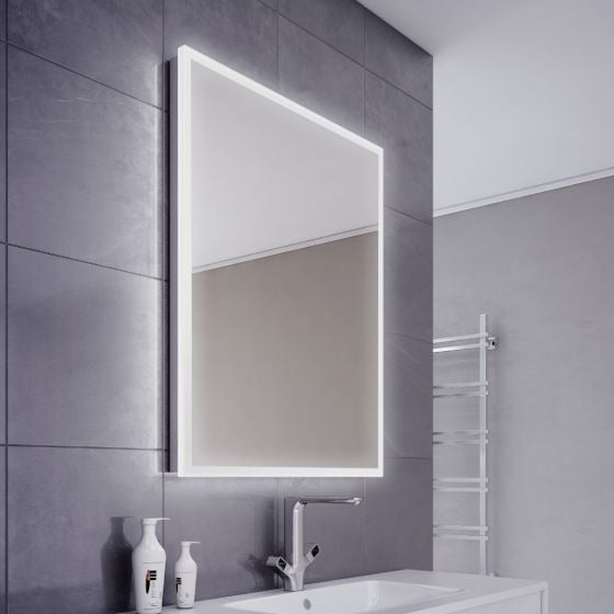 Elegant 600x800mm Rectangle Surround-Lit LED Mirror - bathandtile