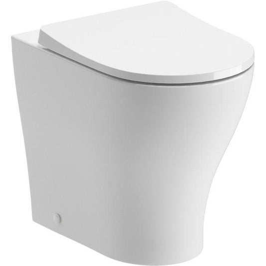 Elenna Rimless Back To Wall WC & Soft Close Seat - bathandtile